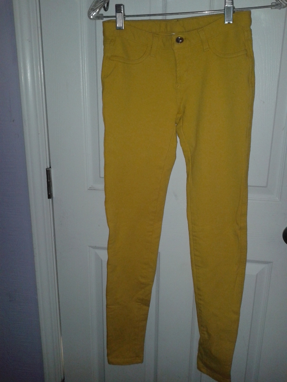 Juniors  Mustard Yellow Slim Jeans